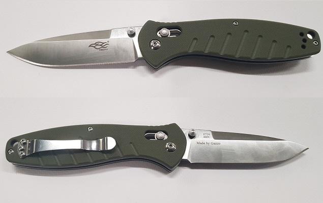Ganzo F738 Vouwmes Groen met Clip-1996-a